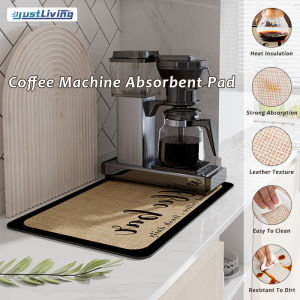JustLiving 1PC Kitchen Dishes Bar Counter Drain mads Coffee Machine/Water Dispenser Absorbent Pad Faucet Durable Thickened heat insulation Mats Coasters Bathroom Splash Soft Anti mold Cushion