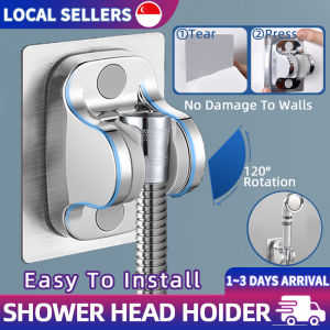 Bathroom Adjustable Self Adhesive Sower Head Holder Hanger Shower Head Wall Mounted Shower Holder Plumbing Sanitary Ware Accessories