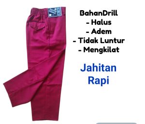 Celana seragam merah SD/celana panjang seragam sekolah sd merah laki laki