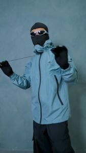 Jaket Gorpcore Windbreaker Anorak Waterproof Medium Vintage Streetwear Nagoya Series - Abu-abu