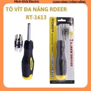 Bộ tô vít đa năng Rdeer RT-1613 thép CR-Vbộ tua vít sửa điện thoạihộp tuốc nơ vít 34 trong 1mũi vít từ tínhtua vít