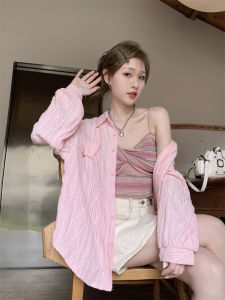 Áo Khoác Chống Nắng Mỏng Mùa Xuân Hè Thu Cho Nữ Thiết Kế Khoét Rỗng Thêu Rộng Rãi Cho Học Sinh Chất Liệu Polyester Kiểu Dáng Pháp