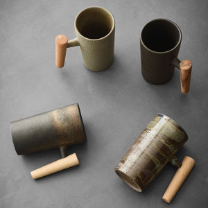 Home Creative Couple Retro Ceramic Japanese Style Cup