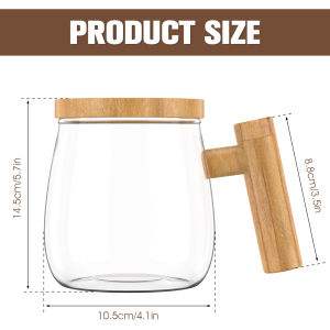 Self Stirring Coffee Cup 400ml Electric Stirring Mug Self Mixing Mug Glass Waterproof Automatic Electric Protein Powder Mix Cup