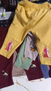 Paket Celana Legging Anak bayi 0-3 Tahun Perempuan 6 Pcs Motif Karakter Kartun Lucu 3D Bahan Kaos