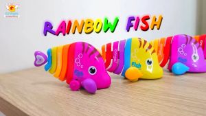 IQAngel Rainbow Fish Toys IQ678 Mainan Putar Bayi / Mainan Ikan Ikanan / Mainan Ikan Lucu / Mainan Edukasi Anak / Mainan Anak
