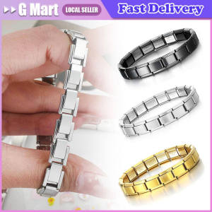Retro DIY Charm Personalized Module Bracelet Italian Elastic Charm Bracelet Fashion Stainless Steel Bangle Italian Elastic Charm Bracelet 9mm Width Stainless Steel Bangle Fashion Womens Jewelry DIY Making Jewelry Stainless Steel Bracelets Simple Trendy
