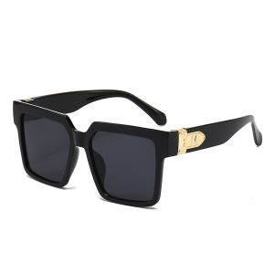 New Luxury Brand Designer Square Oversized Sunglasses Men Women 2023 Fashion Thick Frame Glasses Mens UV400 Male Celebrity