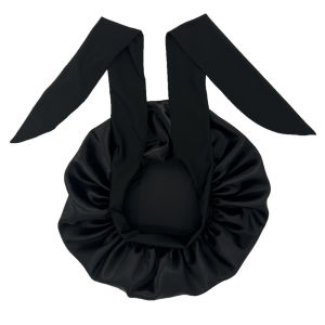 Satin Bonnet Silky Bonnet With Elastic Tie Band Adjustable Straps Hair Bonnet Jumbo Size For Sleeping Satin Bonnet Stretchy Tie
