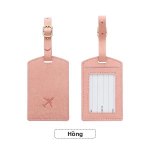 1PC Da PU Thẻ Hành Lý Bảo Vệ Sự Riêng Tư Dành Cho Vali & Túi Du Lịch Chống Mất Nam Nữ Phụ Kiện Du Lịch
