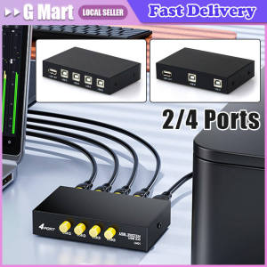 USB Printer Sharing Device 4 In 1 Out Printer Sharing Device 4-Port Manual KVM Switching Splitter Hub Converter 4 In 1 Out HUB USB Splitter Box Automatic Switcher Adapter for Computer Scanner Printer