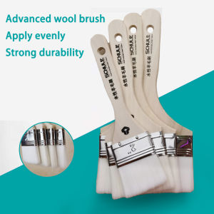 Soft Silk Water-Based Wool Brush Durable Tool For Decoration Painting Latex Coating Cleaning Barbecue Baking Painting