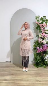 {FREE HIJAB} SET KEBAYA TUNIK BROKAT TAMARA PAYET KEBAYA JANGGAN MURAH BAJU SERAGAM KONDANGAN PESTA ELEGAN