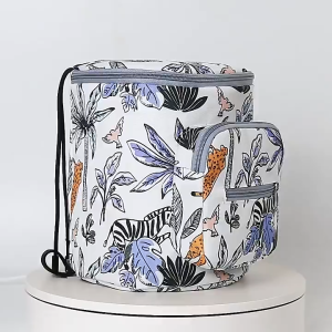 Portable Stroller Hanging Bag Nylon Diaper Milk Storage Basket Travel Nappy Hanging Pouch Compartment Barang Ibu