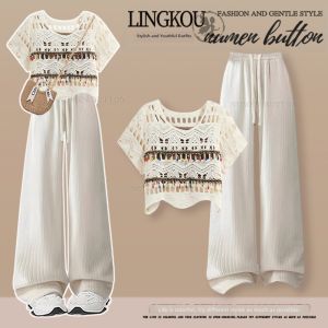 NUMEN BUTTON | Bohemian Vintage Lazy Style Suit Summer Ladies Outfit