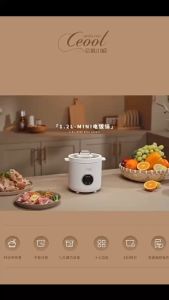 1.2L Mini Multifunction Smart Rice Cooker with Reservation Timer and Removable Inner Pot Suitable for 1–2 Persons