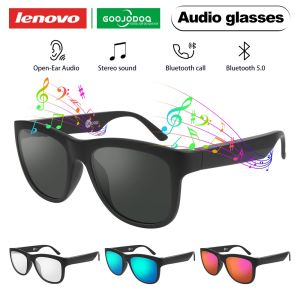 GOOJODOQ Smart Glasses earphone Wireless Bluetooth 5.0 Sunglasses Outdoor Smart Sport Hands-Free Calling Calling Music Anti-Blue Eyeglasses