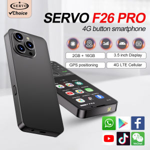 SERVO | SERVO F26 PRO 4G LTE Smartphone Android System 3.5" Touch Display 2GB+16GB Google Play WiFi Hotspot Dual SIM Button Smart Phones
