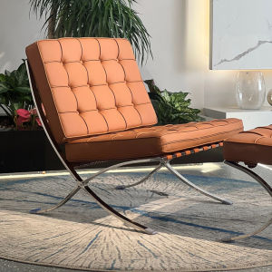 Barcelona Single Sofa Chair Designer Black Bean Bag Casual Recliner 2023 Living Room Balcony Vintage Chair