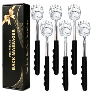 1-5PCS Back Scratcher Extendable Metal Bear Claw Back Scratcher Massage Tools for Men WomenAdultsChristmas Stocking Stuffers