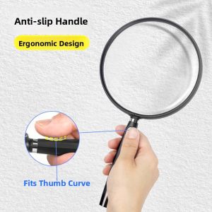MONLEYTA | German Craft High Definition Non-Spherical Handheld Magnifying Glass For Reading And Mobile Phone Repair 30 Times Larger Mirror
