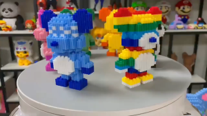 Blok Binaan Bearbrick Building Block Micro Bricks Toy Figure Cartoon Model Creative Educational Gift