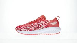 ASICS Kids GEL-NOOSA TRI 16 Grade School Running Shoes in Dark Pink Clay/White