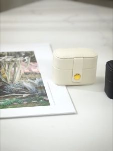 Casegrace พกพาแหวนมินิริงส์กล่องเครื่องประดับเครื่องประดับเคสเคส PU หนัง