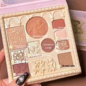 Bảng Phấn Mắt Chống Nước Pearl Matte - 18g Đa Năng Với Phấn Má Hồng Phấn Bắt Sáng Tạo Khối Khuôn Mặt Hiệu Ứng Ánh Nhũ Satin Và Kim Loại