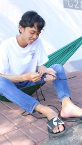 Hammock Single Ayunan Gantung Only UK 90x220 Hammock Motif Polos New Collection -JC-1