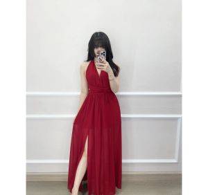 D11546 NEW KOREAN DRESS BACKLESS / SUMMER DRESS TALI SILANG BELAKANG