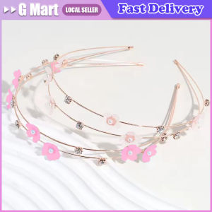 1 Simple Temperament Out Fine Flower Double-Layer Hairband Summer New Exquisite Hair Accessories Headwear