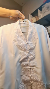 Kebaya Encim Bordir Senada Coksu Lengan Panjang Bahan Katun