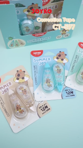 JOYKO Pita Koreksi Correction Tape CT-597 6Meter 1 Set Isi 2 Pcs Summer Joy