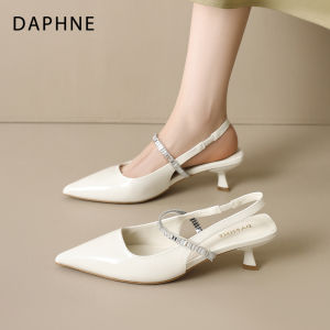 Daphne | Pointy-toe Stiletto Elegantly Designed Non-tiring Crystal Sandals