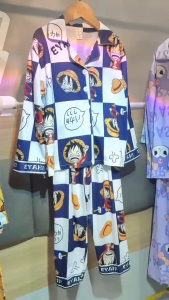 READYSTOCK 2-12 Year Kids Boy Cotton Pyjamas Set Boys Childrens Shirt Pant Sleepwear Nightwear Two-Piece Set Collar Front Button Pyjamas