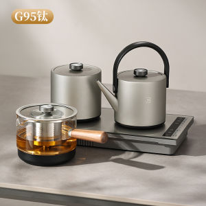 Pure Titanium Electric Kettle for Tea Brewing Home Use Double Water Supply Embedded Integrated Tea Brewing Pot with Temperature Control