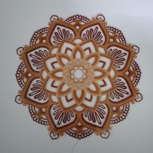 Mandala Yoga Room Lotus Small Night Lamp Wooden Wall Hangings Bedroom LED Light Meditation Room Decoration Mandala