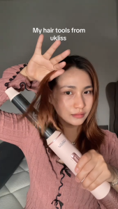 Ukliss 5 in 1 Air Styler FusionAir with 10-minute styling 30-day trial 2-year warranty pink color includes 3 attachments.