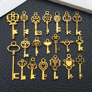 Bộ Charm Khóa Mini Series 20/100 Chiếc Mạ Vàng Cổ Điển/đồng/vàng KC/bạc Sáng Chất Liệu Hợp Kim Kẽm Dùng Làm Đồ Trang Sức Thủ Công.