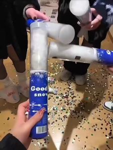 เปเปอร์ชู๊ต พลุกระดาษ เกล็ดหิมะ Paper Shoot ขนาด30cm  แบบบิดมือ พร้อมส่งจากไทย