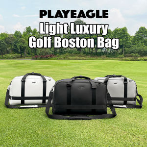 PLAYEAGLE Premium Golf Duffle Bag Golf Boston Bag for Travel Large Capacity Golf Clothing Bag