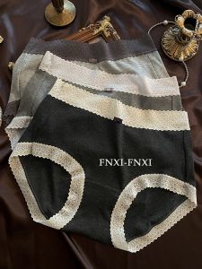 Fnxi French ลูกไม้ เซ็กซี่ Pure Desire ผู้หญิง ไม่มีรอยต่อ Mid-high เอว ต้านเชื้อแบคทีเรีย ระบายอากาศได้ดี ใหม่ แบบมีด้าย สามเหลี่ยม กางเกงชั้นในหญิง