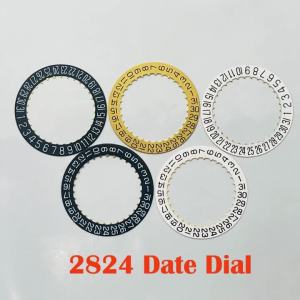 Mặt Số Chuyển Động Cơ Tự Động ETA 2824 Với Bánh Xe Ngày Núm Vặn Màu Đen Ở Vị Trí 3 Giờ Hiển Thị Ngày Ở Vị Trí 3/6/9 Giờ Dành Cho Sửa Chữa Đồng Hồ