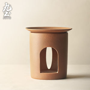 Jiutu Retro Home Use Tea Boiler Orange Red Date Alcohol Open Flame Heating Tea Stove for Brewing And Scenting Tea