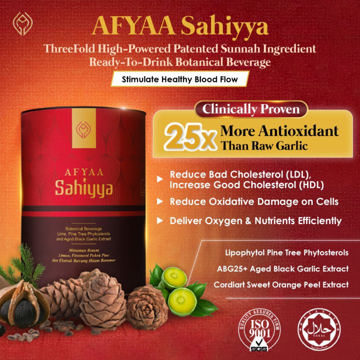 [3 Boxes] Afyaa Sahiyya Ready-To-Drink Botanical Beverage with Plant ...