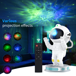 Astronaut Galaxy Projector Nebula Night Light 360° Adjustable with Remote Spaceman Galaxy Projector for Kids
