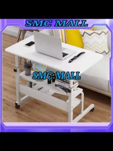 Adjustable 2 layers 80x40cm Liftable Laptop Bed Desk Multifunction storage and wheel Foldable Multifunction dining table