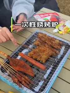 Eco Friendly Disposable BBQ PIT 30pcs Charcoal Free Brush for outdoor grilling non-smoky small charcoal grill tool