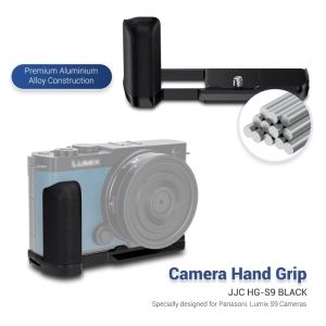JJC Camera Metal Hand Grip for Panasonic Lumix S9L-Shape Bracket Handgrip 1/4-20 Screw Hole and Built-in Arca Quick Release Plate Design Compatible with Arca-Swiss Tripod Heads